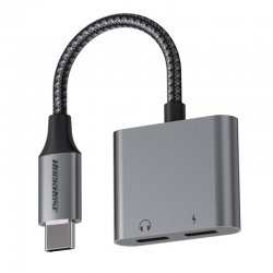RockRose Nexus DC USB-C to USB-C + USB-C Adapter (Phone Call & Music)